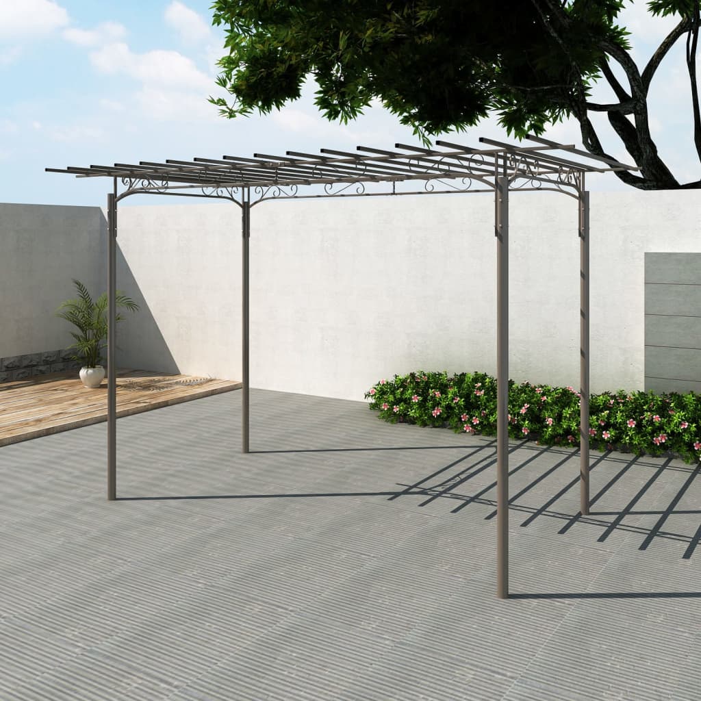Steel Pavilion Gazebo Garden House Arbour Summer House