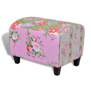 Footstool Stool Upholstered Stool Colorful patchwork