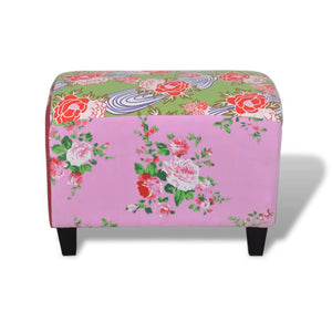 Footstool Stool Upholstered Stool Colorful patchwork