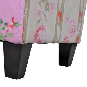 Footstool Stool Upholstered Stool Colorful patchwork