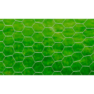 vidaXL Galvanized Steel Mesh Fencing 25x0.5 m Silver