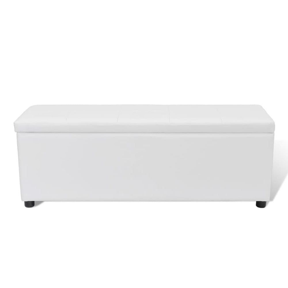 vidaXL Storage Bench White 118x44x44 cm