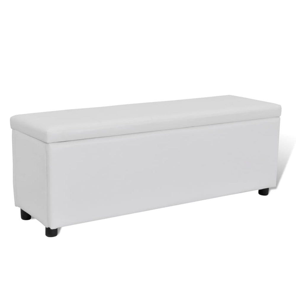 vidaXL Storage Bench White 118x44x44 cm