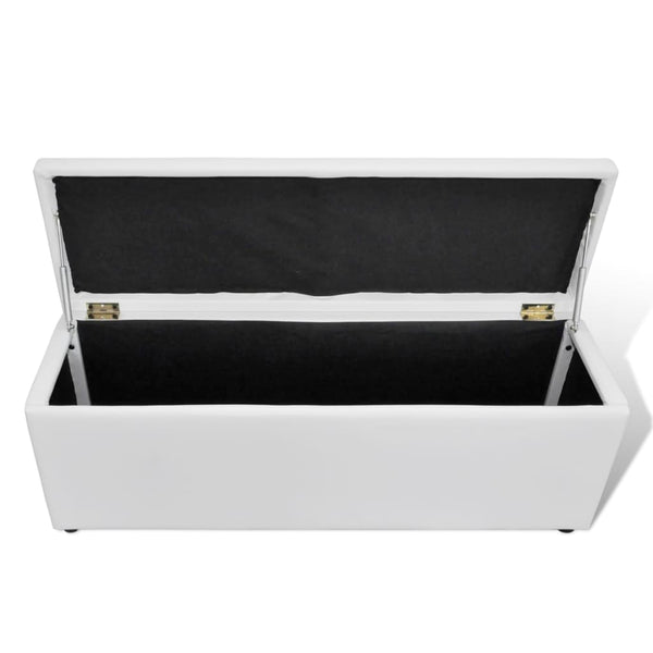 vidaXL Storage Bench White 118x44x44 cm