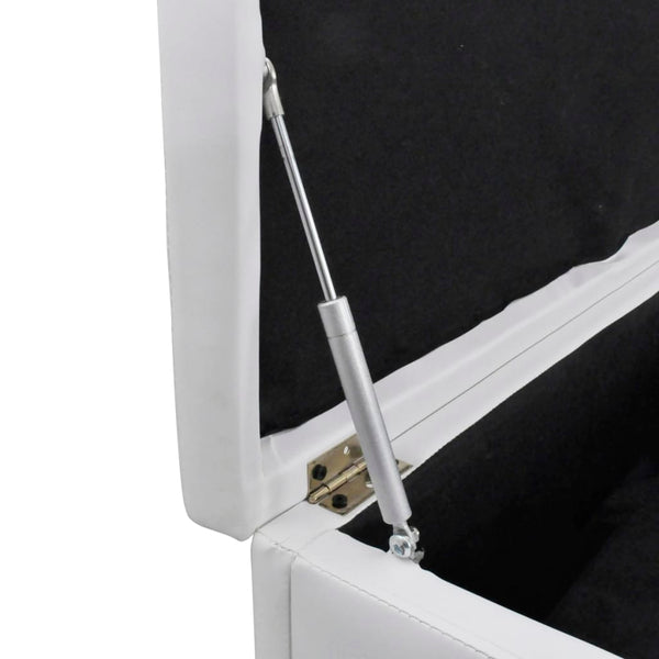 vidaXL Storage Bench White 118x44x44 cm