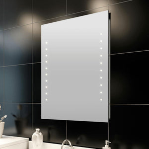 vidaXL Bathroom Mirror with LED Lights 60×80 cm
