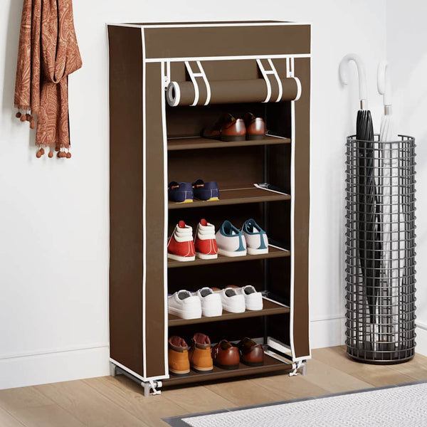 Shoe Cabinet Shoe Rack Shoe Organizer 5-Tier 58 x 28 x 106 cm Brown