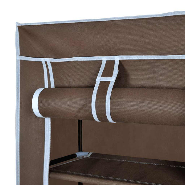 Shoe Cabinet Shoe Rack 8 Tiers 57 x 29 x 162 cm Brown