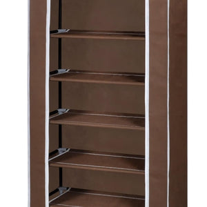 Shoe Cabinet Shoe Rack 8 Tiers 57 x 29 x 162 cm Brown