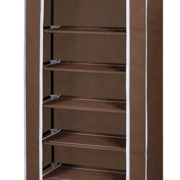 Shoe Cabinet Shoe Rack 8 Tiers 57 x 29 x 162 cm Brown