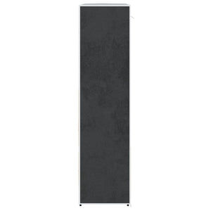 vidaXL Fabric Wardrobe with Shelves and Hanging Rails 45×150×176 cm Black