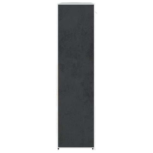vidaXL Fabric Wardrobe with Shelves and Hanging Rails 45×150×176 cm Black