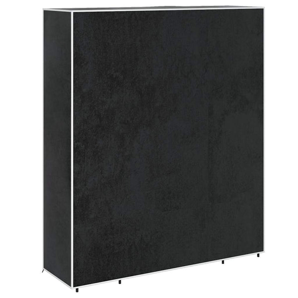 vidaXL Fabric Wardrobe with Shelves and Hanging Rails 45×150×176 cm Black