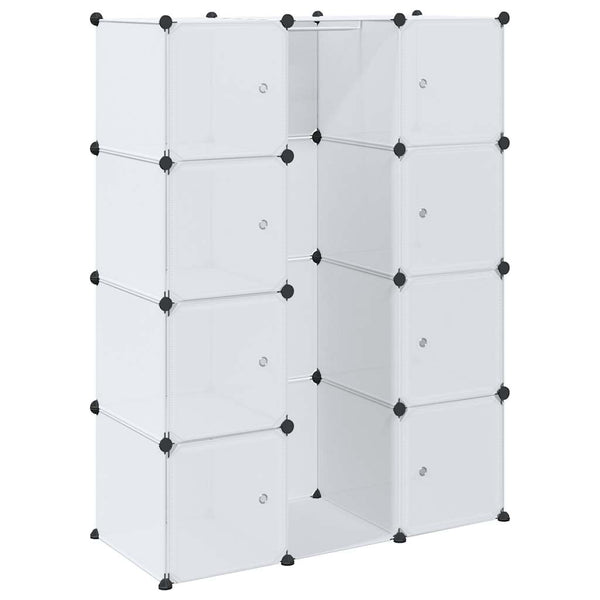 vidaXL Modular Cabinet with 9 Compartments 109x36.5x143 cm White