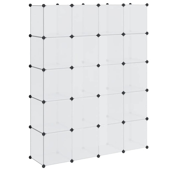vidaXL Modular Cabinet with 14 Compartments White 37x146x180.5 cm