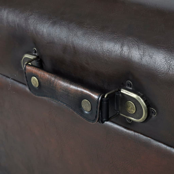 vidaXL Storage Trunk Set 3 pcs Brown
