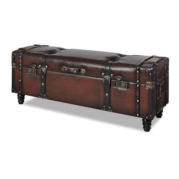vidaXL Storage Trunk Set 3 pcs Brown