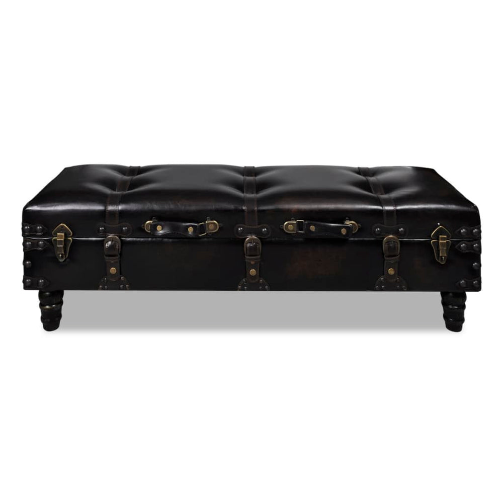 Bench Long Storage Chest Ottoman Storage Bench Brown