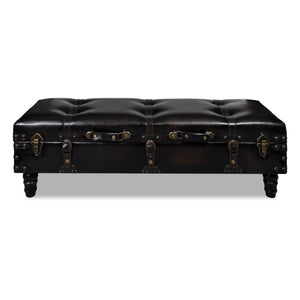 Bench Long Storage Chest Ottoman Storage Bench Brown