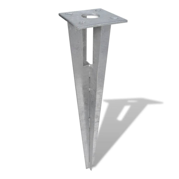 vidaXL Ground Anchor and Brace Plate 2 pcs. Steel