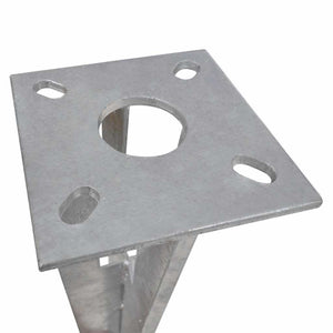 vidaXL Ground Anchor and Brace Plate 2 pcs. Steel