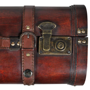 vidaXL Wooden Decorative Chests 2 pcs. Retro Style Brown