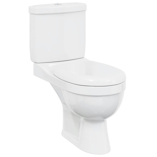 Toilet with cistern, white