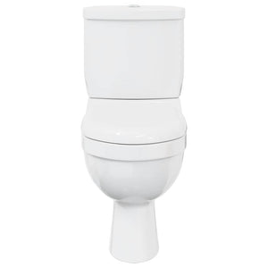 Toilet with cistern, white
