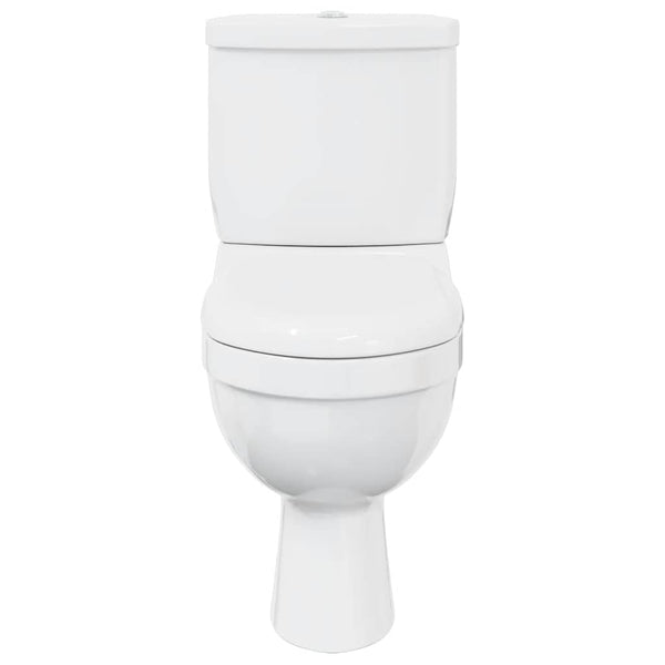 Toilet with cistern, white