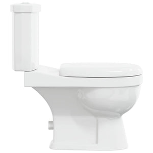 Toilet with cistern, white