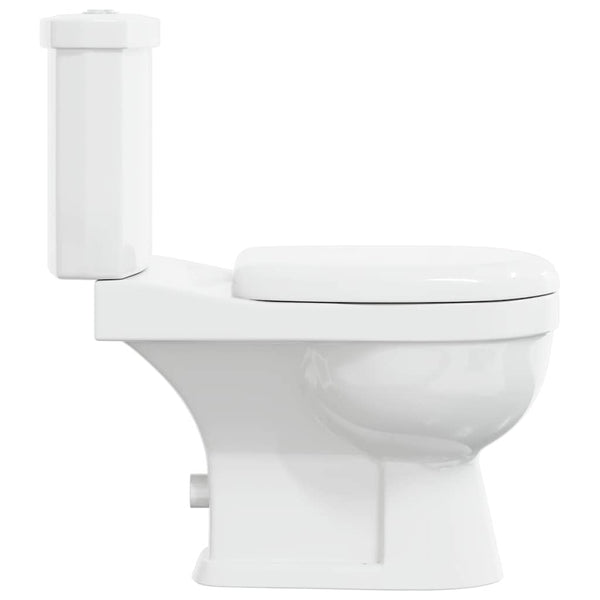 Toilet with cistern, white