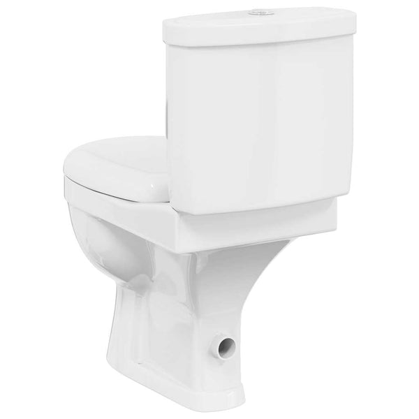 Toilet with cistern, white