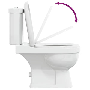 Toilet with cistern, white