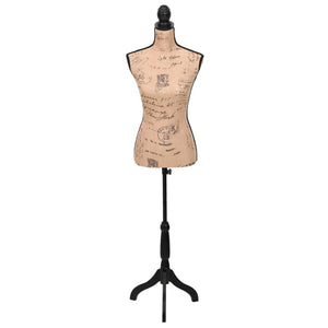 Female Bust Tailor's Dummy Dressmakers Dummy Torso Dressed Mannequin Jute