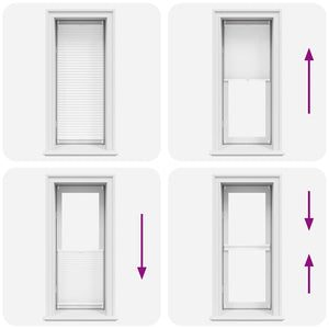 Pleated Blind Roller Blind Pleated Roller Blind 50x125cm White