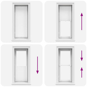 vidaXL Blackout Pleated Blind 60x100 cm White