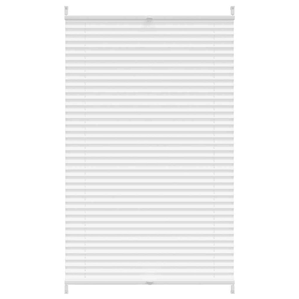 vidaXL Blackout Pleated Blind 70×125 cm White