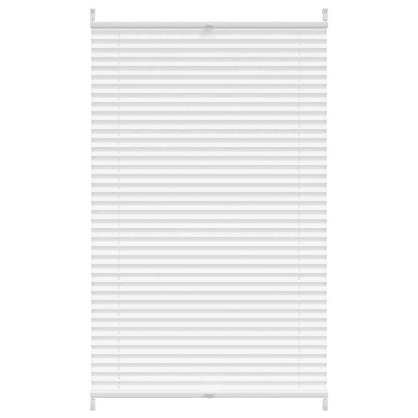 vidaXL Blackout Pleated Blind 70×125 cm White