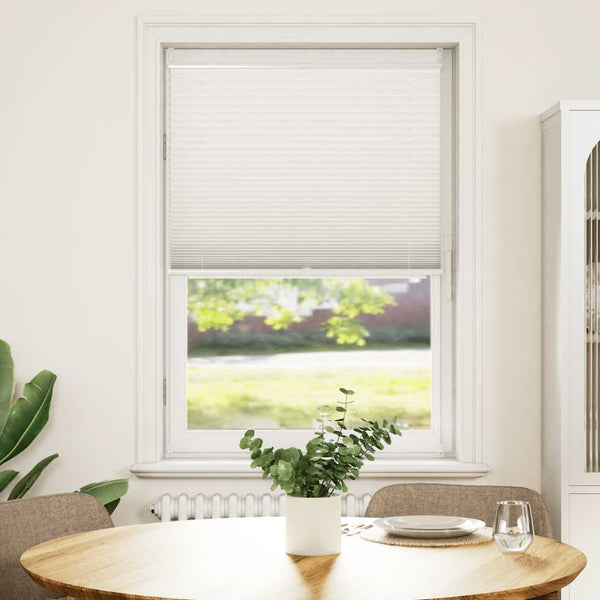 vidaXL Blackout Pleated Blind 70×125 cm White