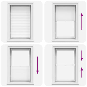 vidaXL Blackout Pleated Blind 80x100 cm White