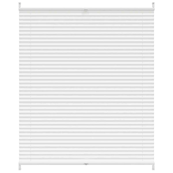 vidaXL Blackout Pleated Blind 100x125 cm White