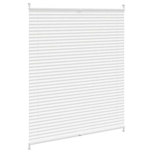 vidaXL Blackout Pleated Blind 100x125 cm White