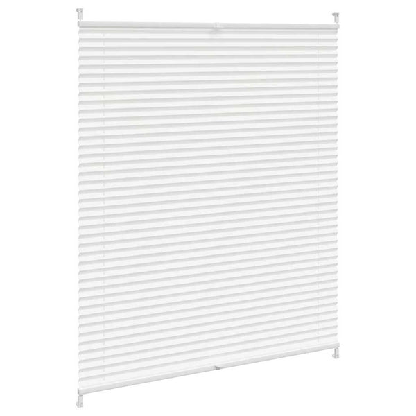 vidaXL Blackout Pleated Blind 100x125 cm White