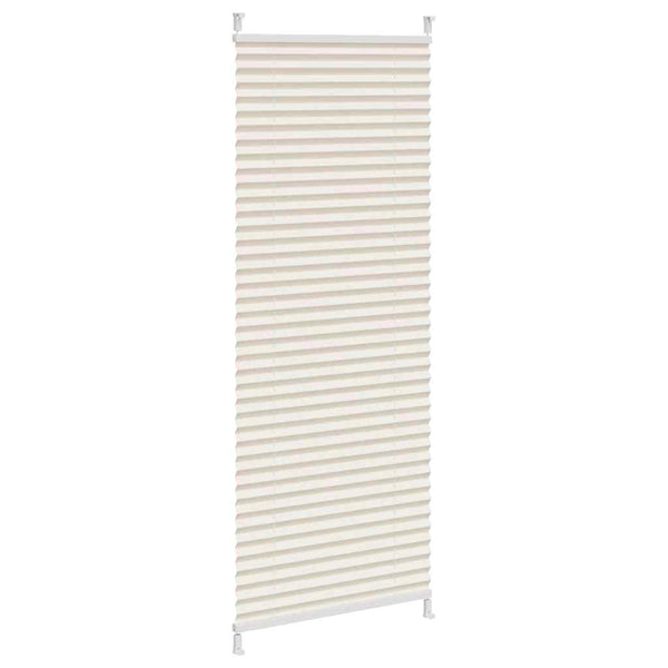 Pleated Blind Pleated Shade Pleated Roller Blind 50x100cm Cream