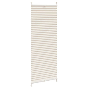 Pleated blind roller blind pleated blind 60x100cm Cream
