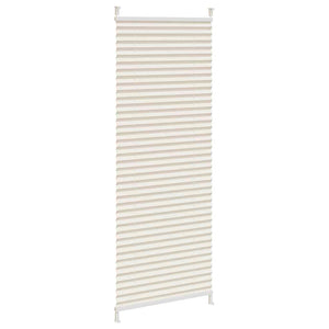 Pleated blind roller blind pleated blind 60x100cm Cream