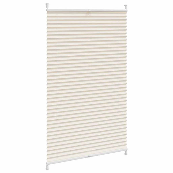 Pleated Blind Roller Blind Pleated Roller Blind 70x125cm Cream