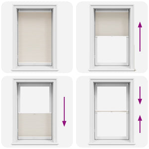 Pleated Blind 80x100cm Cream