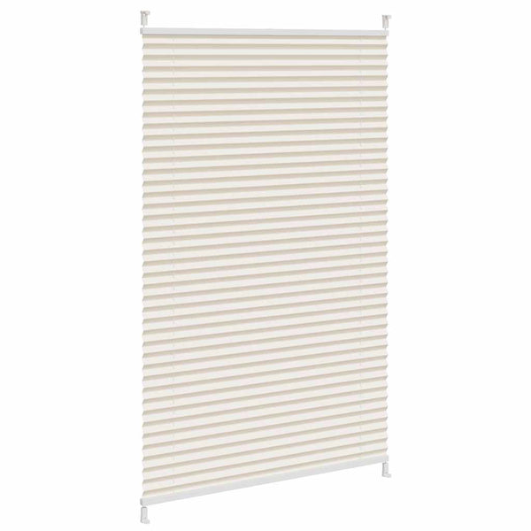 vidaXL Blackout Pleated Blind 90x100 cm Cream