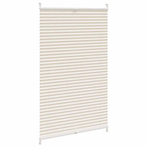 Pleated Blind Roller Blind Venetian Blind Clamp-On 90x125cm Cream
